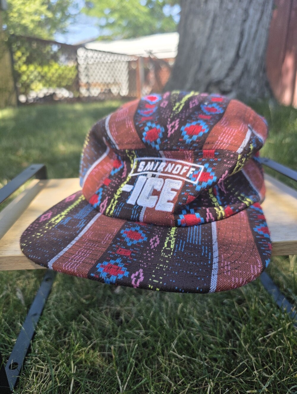 Smirnoff Ice Woven Aztec Pattern Hat Vintage